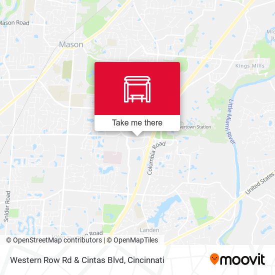 Western Row Rd & Cintas Blvd map