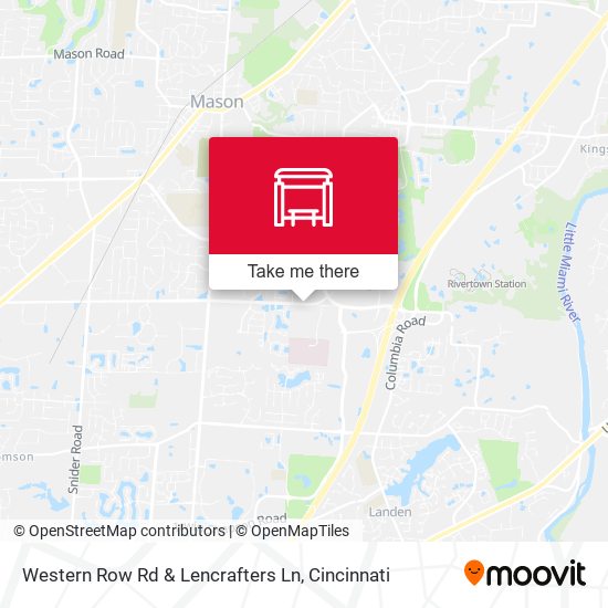 Western Row Rd & Lencrafters Ln map