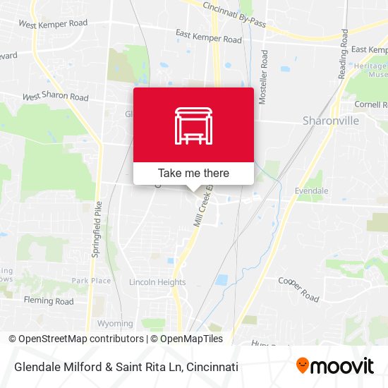Mapa de Glendale Milford & Saint Rita Ln