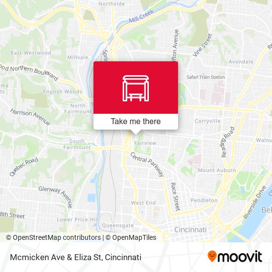 Mcmicken Ave & Eliza St map