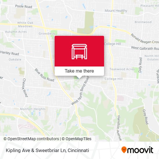 Kipling Ave & Sweetbriar Ln map