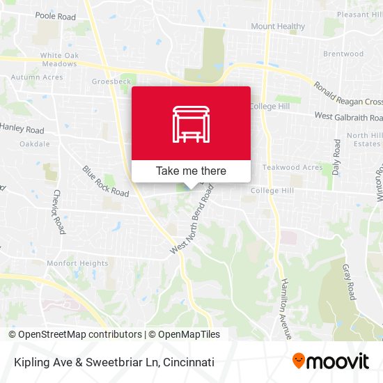 Kipling Ave & Sweetbriar Ln map