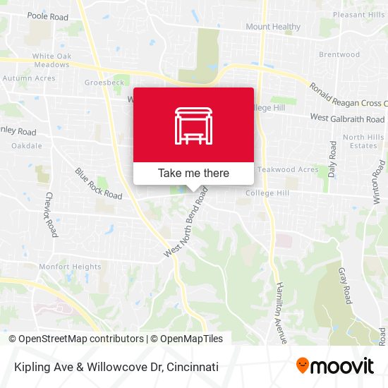 Kipling Ave & Willowcove Dr map