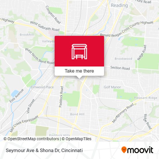 Seymour Ave & Shona Dr map