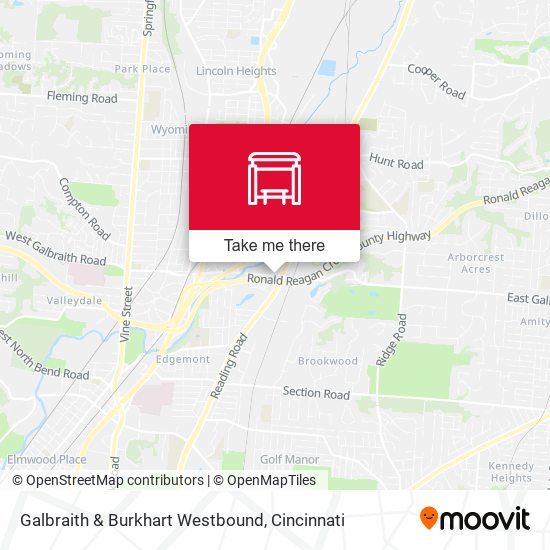 Galbraith & Burkhart Westbound map