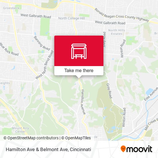 Mapa de Hamilton Ave & Belmont Ave