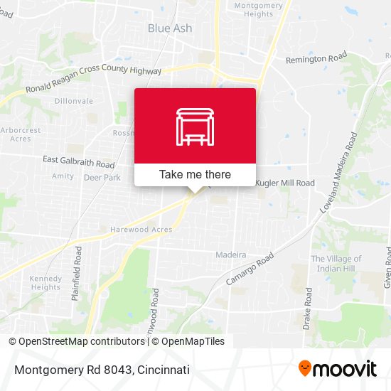 Mapa de Montgomery Rd 8043