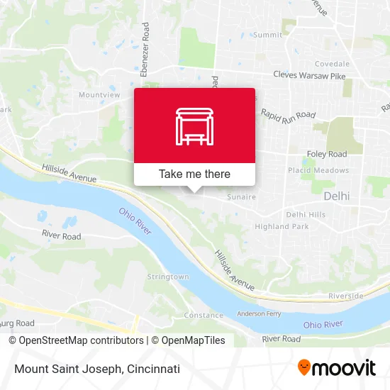 Mount Saint Joseph map