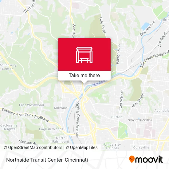 Northside Transit Center map