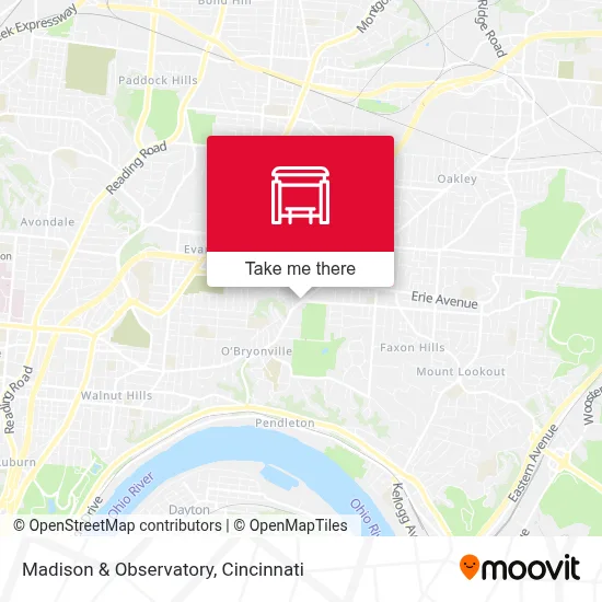 Madison & Observatory map