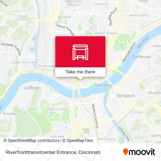 Riverfronttransitcenter Entrance map