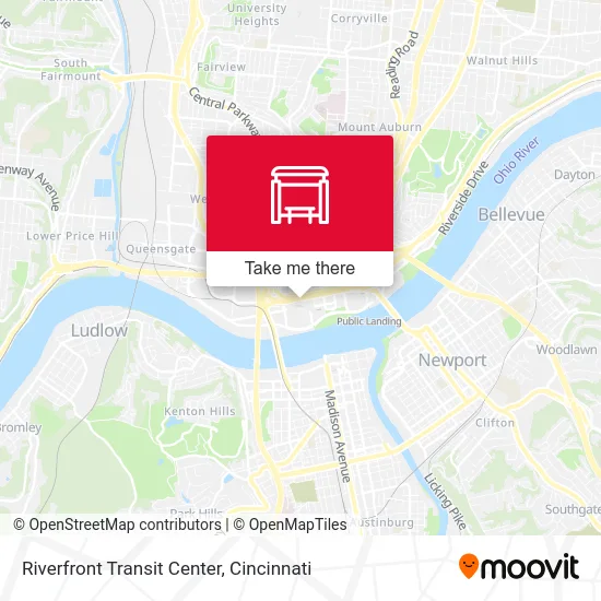 Riverfront Transit Center map