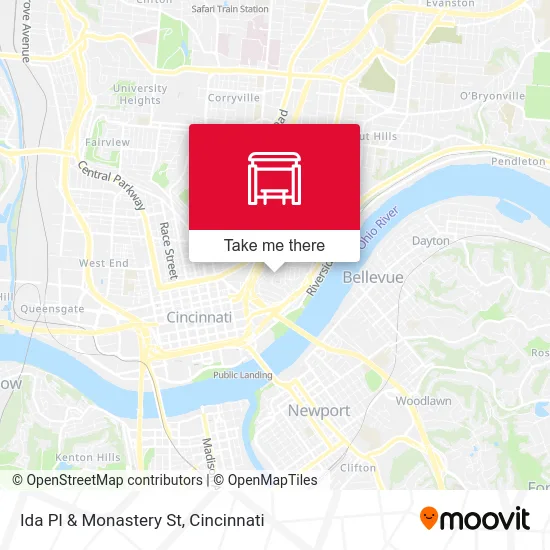 Ida Pl & Monastery St map