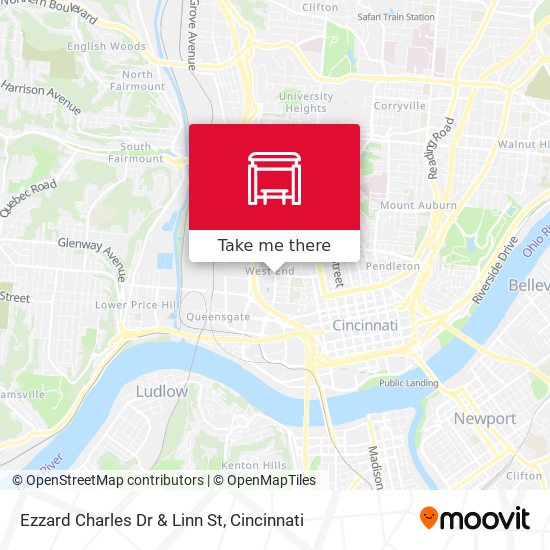 Mapa de Ezzard Charles Dr & Linn St