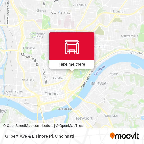 Mapa de Gilbert Ave & Elsinore Pl