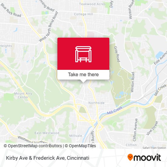 Mapa de Kirby Ave & Frederick Ave