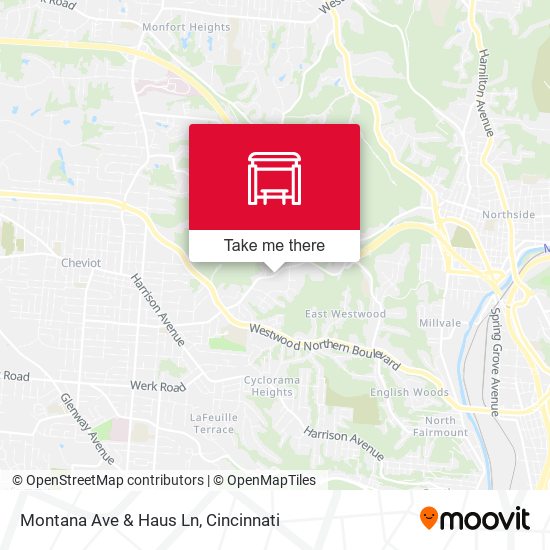 Montana Ave & Haus Ln map