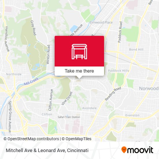 Mitchell Ave & Leonard Ave map