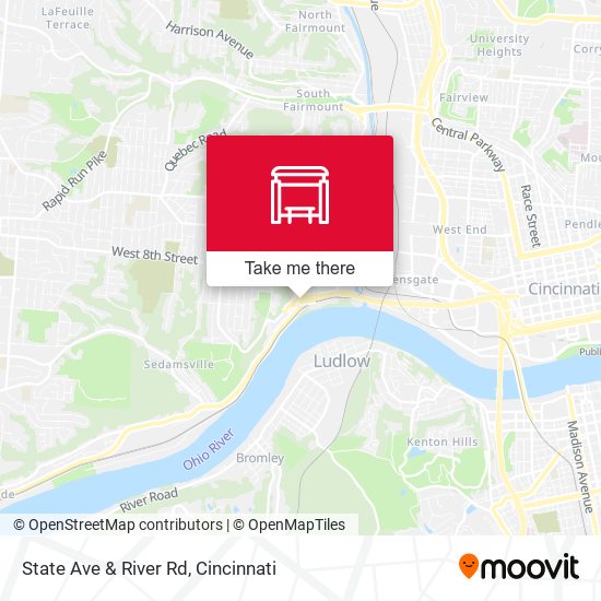 State Ave & River Rd map