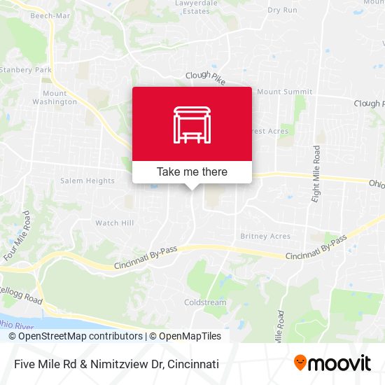 Five Mile Rd & Nimitzview Dr map