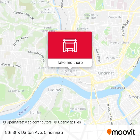 8th St & Dalton Ave map