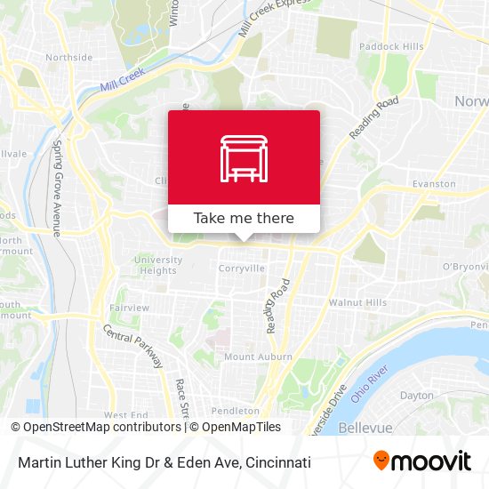 Martin Luther King Dr & Eden Ave map