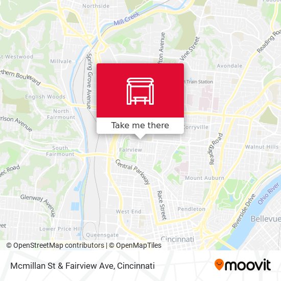 Mapa de Mcmillan St & Fairview Ave