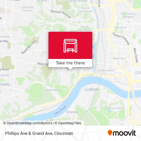Phillips Ave & Grand Ave map