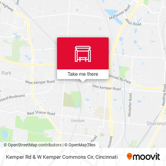 Mapa de Kemper Rd & W Kemper Commons Cir