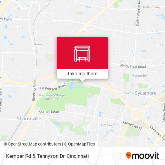 Mapa de Kemper Rd & Tennyson Dr