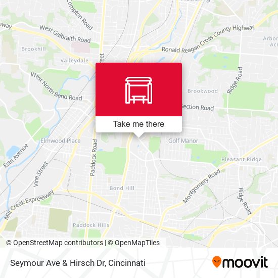 Seymour Ave & Hirsch Dr map