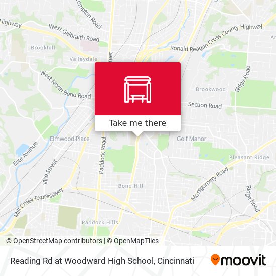 Reading Rd at Woodward High School map