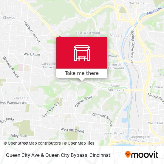 Queen City Ave & Queen City Bypass map