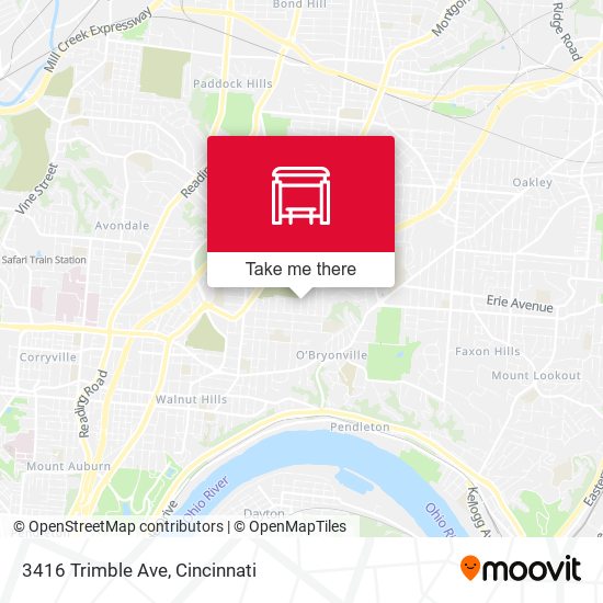 Mapa de 3416 Trimble Ave