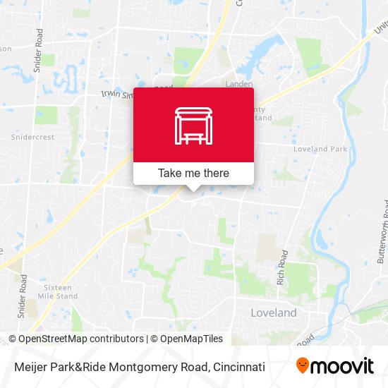 Mapa de Meijer Park&Ride Montgomery Road