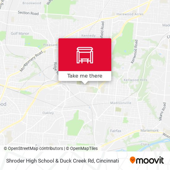 Shroder High School & Duck Creek Rd map