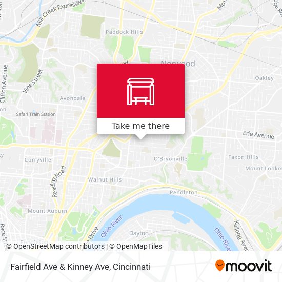Mapa de Fairfield Ave & Kinney Ave