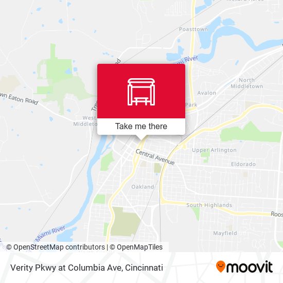 Verity Pkwy at Columbia Ave map