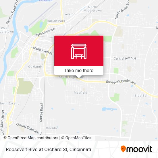 Roosevelt Blvd at Orchard St map
