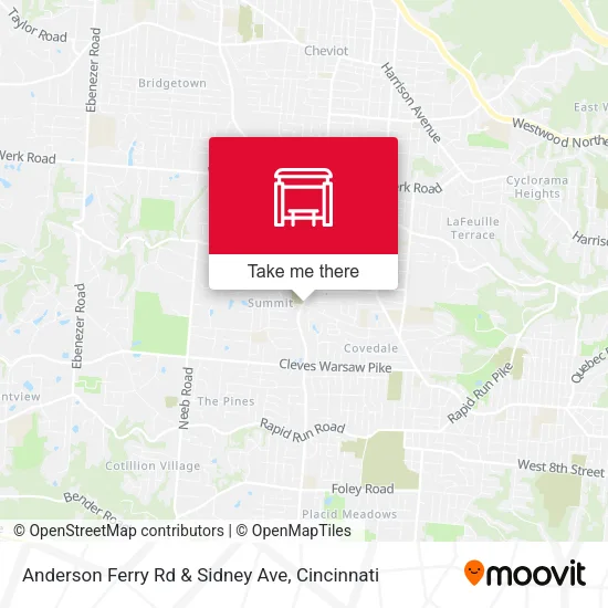 Mapa de Anderson Ferry Rd & Sidney Ave