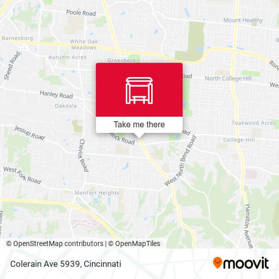 Mapa de Colerain Ave 5939