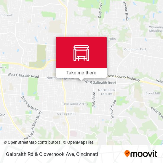 Mapa de Galbraith Rd & Clovernook Ave