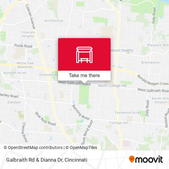Galbraith Rd & Dianna Dr map
