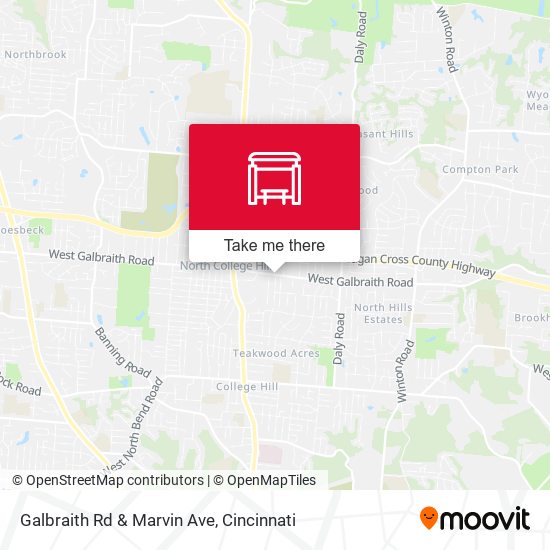 Mapa de Galbraith Rd & Marvin Ave