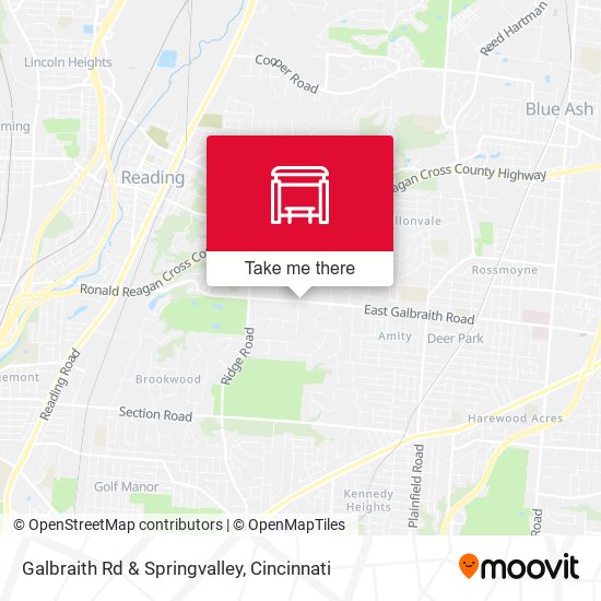 Galbraith Rd & Springvalley map