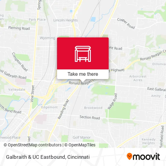 Mapa de Galbraith & UC Eastbound