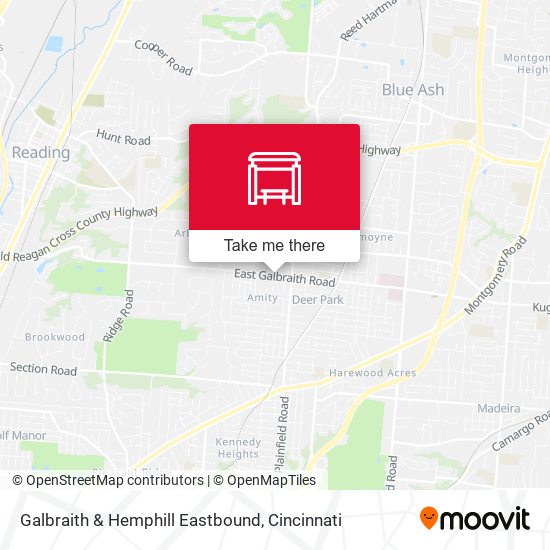 Galbraith & Hemphill Eastbound map