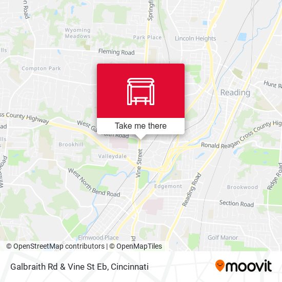 Mapa de Galbraith Rd & Vine St Eb