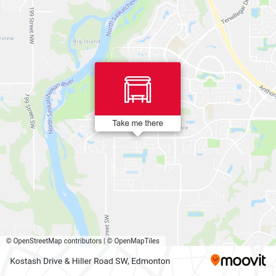 Kostash Drive & Hiller Road SW map