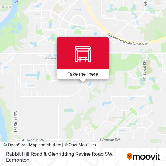 Rabbit Hill Road & Glenridding Ravine Road SW map